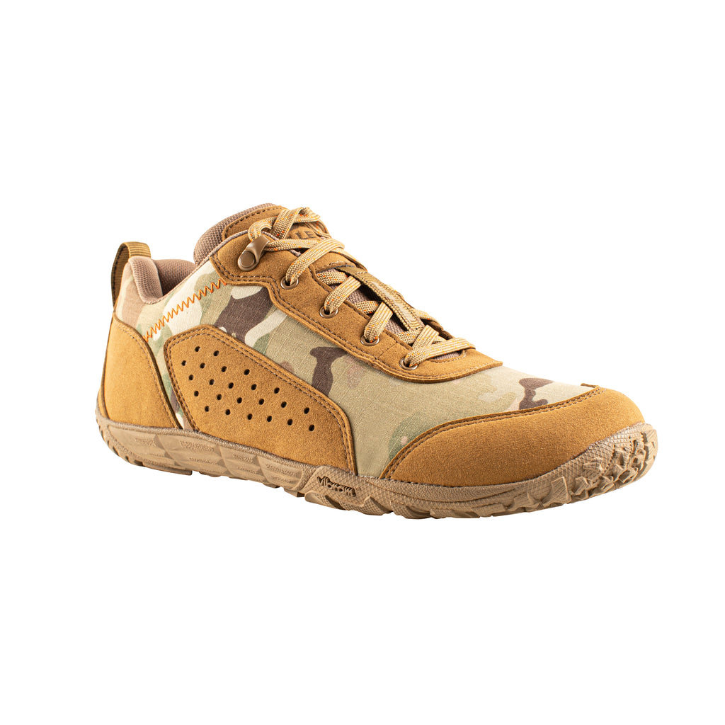 Belleville, Men's, Low-cut, MINI-MiL®, MM004, Barefoot Activity Shoe, Coyote Multicam® Arid, 3, Regular, MM004 030R