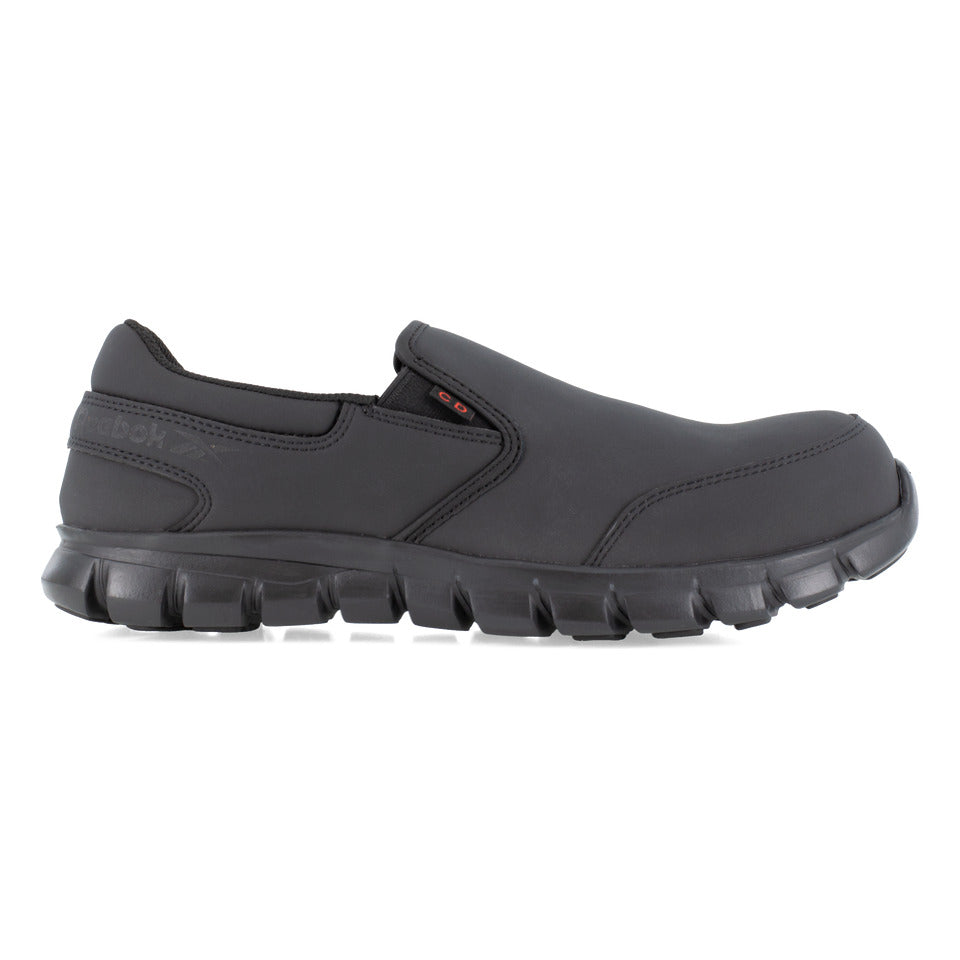 Reebok Sublite Cushion Work WOMEN'S Athletic Slip-On Black Boots RB004