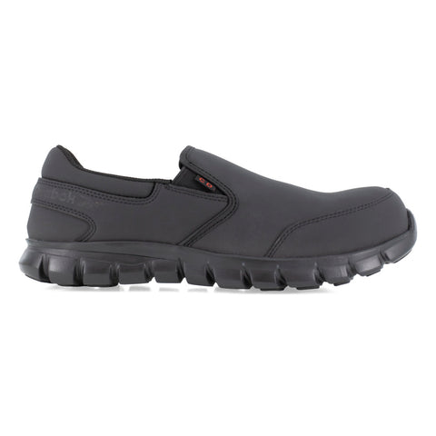 Reebok Sublite Cushion Work MEN'S Athletic Slip-On Black Boots RB4044