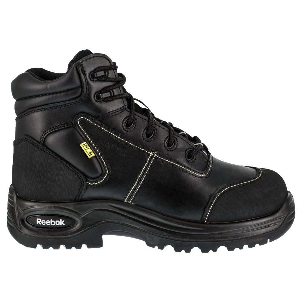 Reebok Trainex WOMEN'S 6" Sport Cushguard™ Internal Met Guard Black Boots RB655