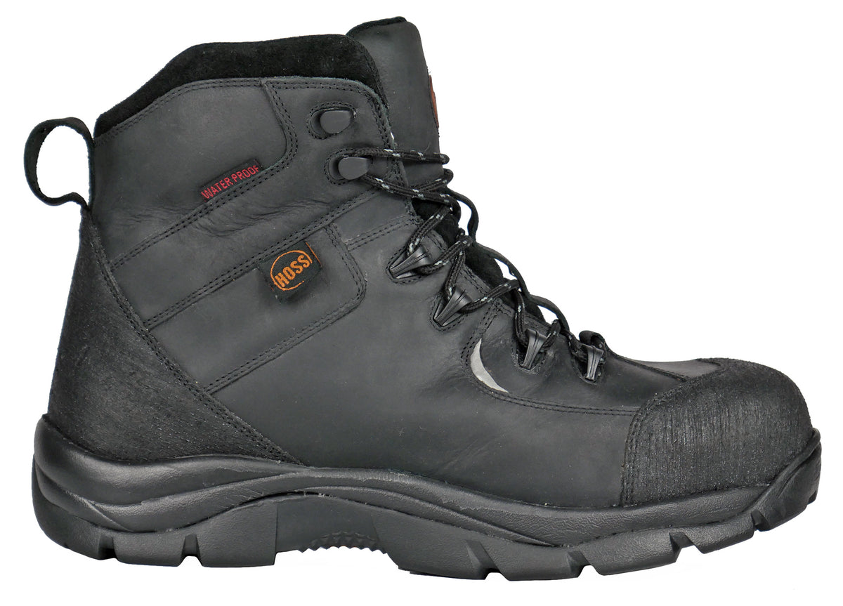 HOSS RIDGE BLACK WORK SHOES BOOTS 60130
