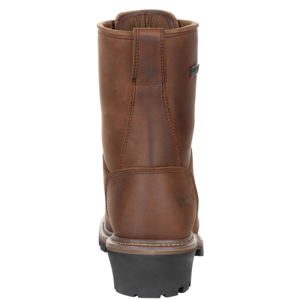 Rocky Square Toe Logger Waterproof Work Boot