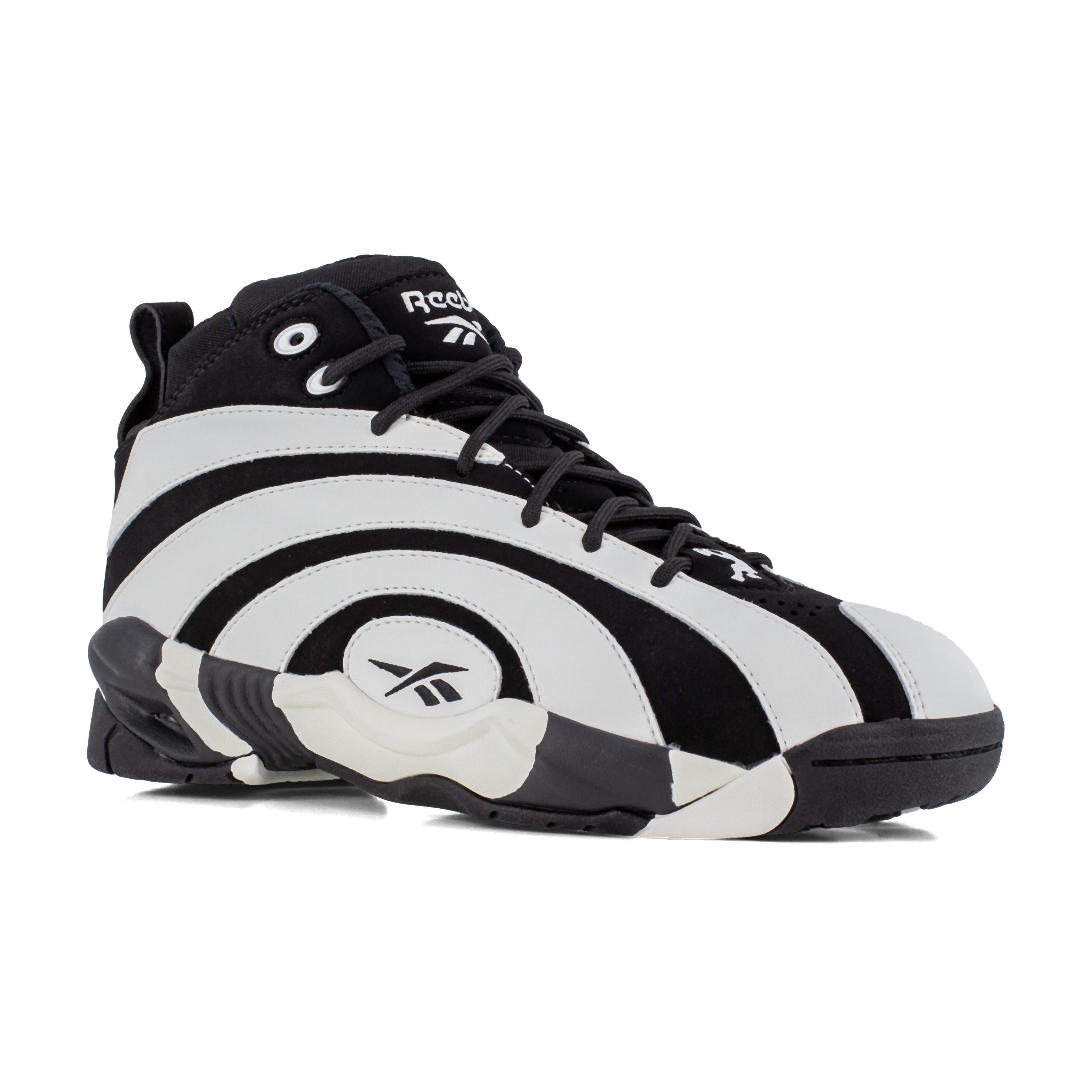 Reebok Shaqnosis Work MEN'S Black/white High Top Sneaker Boots RB9005