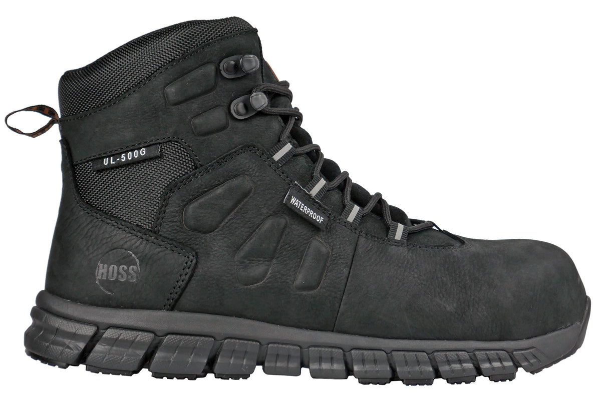 HOSS TIKABOO UL BLACK WORK SHOES BOOTS 60177