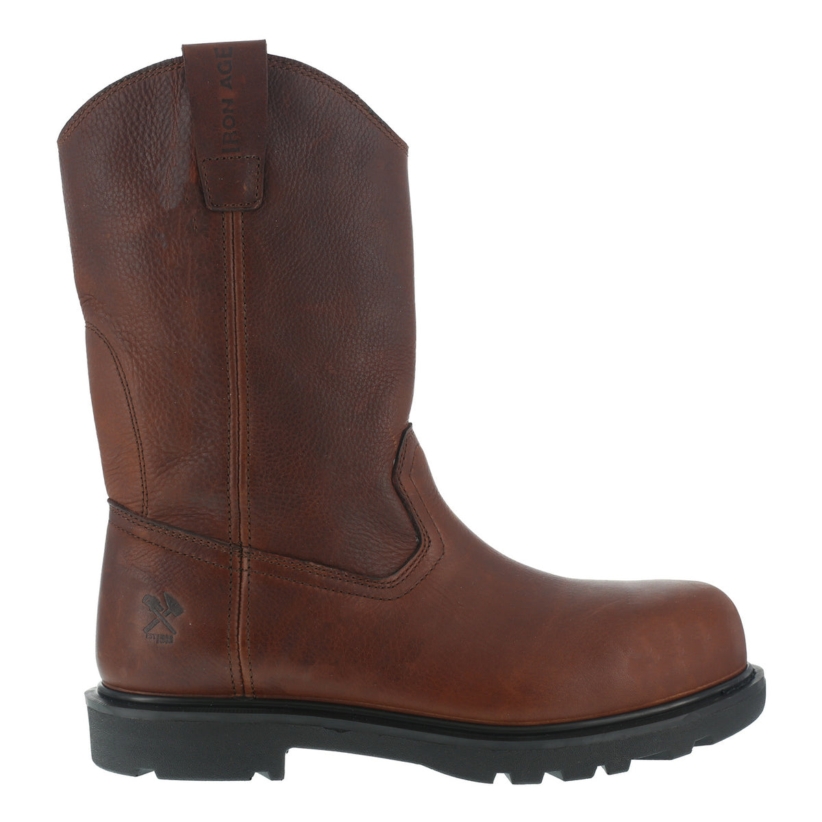 IRON AGE HAULER BROWN 11" WELLINGTON BOOT COMP TOE BOOTS IA0194