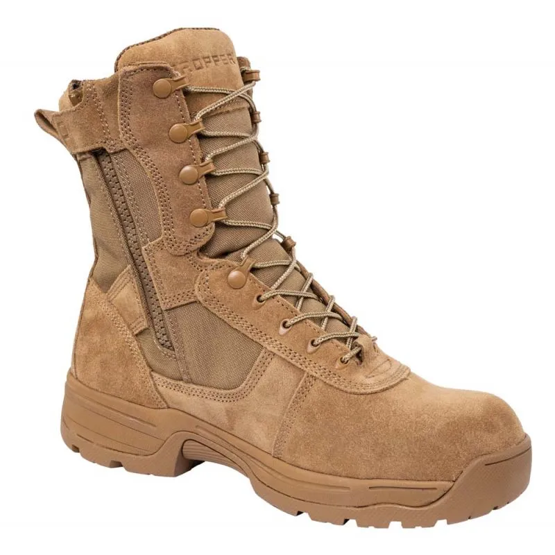 PROPPER SERIES 100® 8" SIDE ZIP COMP TOE MILITARY BOOTS F4533 /COYOTE