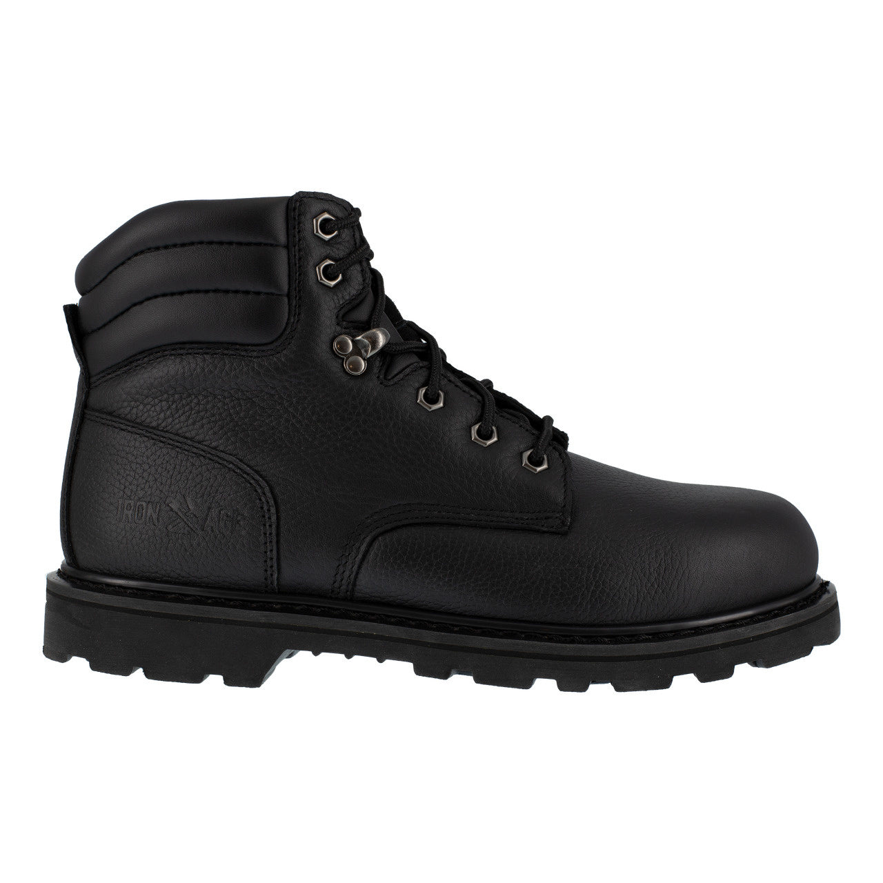 Iron Age Backhoe Black 6" Work Steel Toe Boots IA5025